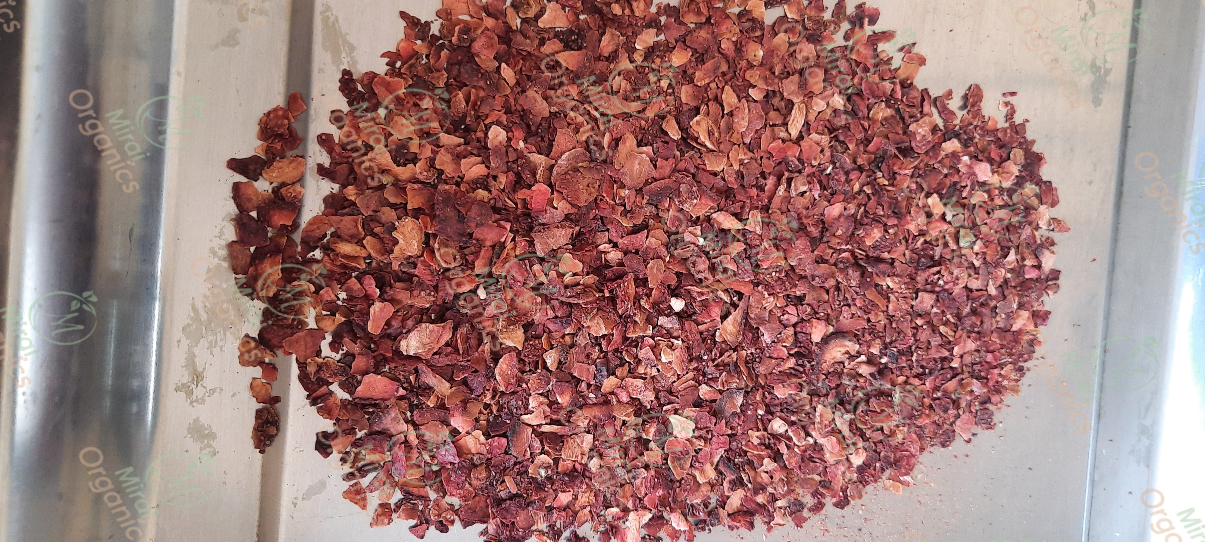 Dried Strawberry Tea Cuts